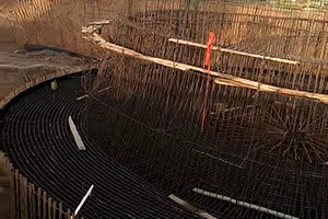 江西砼烟囱新建施工现场
